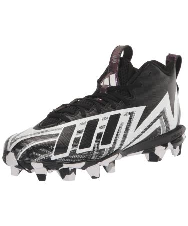 adidas Men's Freak Spark 23 Football Shoe 12 Black/White/Black (Molded)