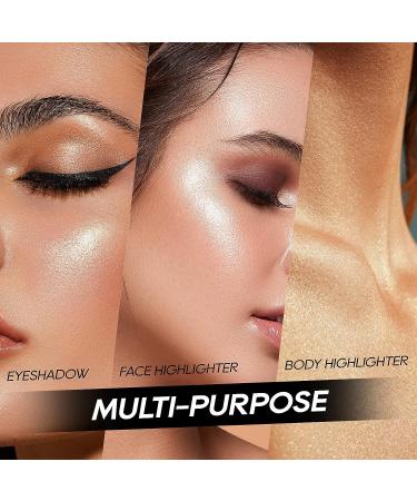 FREEORR Baked Highlighter Powder Palette - Sheer Shimmering Finish (02 Mermaid Pink) - Buy Online on GoSupps.com