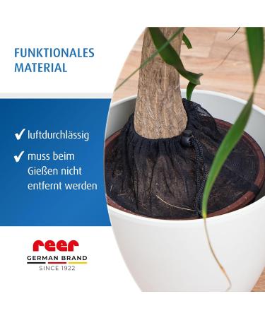 Reer Plant Protection Net Value Pack - 2 Pieces for Flower Pots Up to 30 cm - Prevents Kids from Eating Potting Soil - Buy Online on GoSupps.com