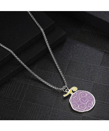 JOHLCR Anime ONE PIECE Cosplay Necklace Pendant Anime Character Accessories Devil Fruit Halloween Carnival Party Dress Up Props Gifts for Men Women Kids Manga Fans - Buy Online on GoSupps.com
