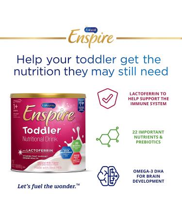 Enfagrow Enspire Toddler Nutritional Drink | Brain & Immune Support | Non-GMO | 24 oz Powder Tub (Pack of 4) - Buy Online on GoSupps.com