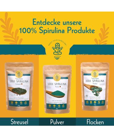 100% Pure German Spirulina Strussel - Eco-Friendly Gluten-Free Vegan Superfood Nutritious Raw Food 100g - Buy Online on GoSupps.com