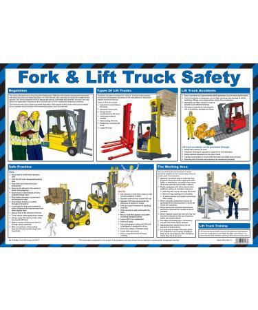Safety First Aid Group A620T 6899 Fork Lift and Truck Safety Fork Lift and Truck Safety Poster