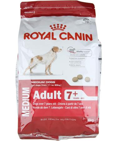 Royal Canin Medium Adult 7+ Dry Dog Food 4kg - Buy Online on GoSupps.com