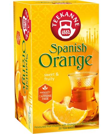 Teekanne World Special Tea Spanish Orange Infusion with Fruit and Herbals of Apple Hibiscus Sweet Blackberry Leaves White Hibiscus Liquorice - 20 Teabags - Buy Online on GoSupps.com