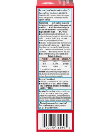 Infants' Tylenol Oral Suspension Liquid Medicine - Grape Flavor, 2 fl. oz - Buy Online on GoSupps.com