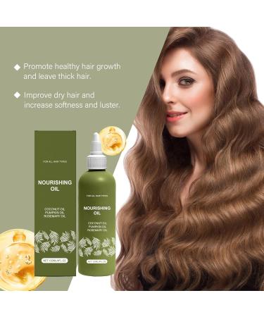  homomdy Natural Rosemary Oil for Hair Growth Hair Growth Serum with Coconut and Rosemary Oil Nourishing for Dry and Damaged Hair Anti Hair Loss and - Buy Online on GoSupps.com