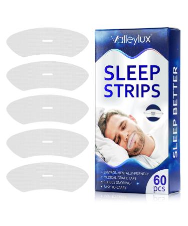 60 PCS Mouth Tape ,Mouth Tape for Sleeping ,Anti Snoring Strips for Nasal Breathing-100MM Extral Large Size Improve Sleep Quality & Instant Snoring Relief