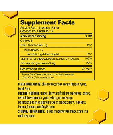 Beekeeper's Naturals B. Soothed Honey Lozenges - 14 Drops (1.76 oz) | Natural Throat Relief - Buy Online on GoSupps.com