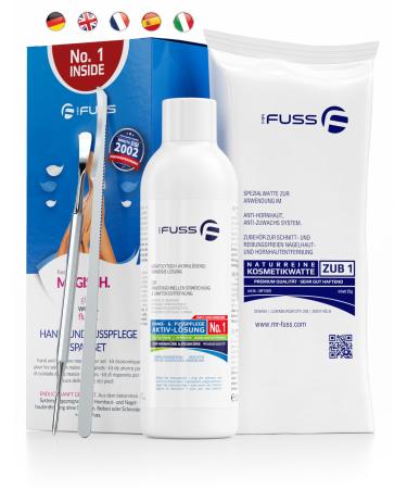 Mr. Fuss No.1 - Plus Pack Complete - Small nail skin - horn skin remover savings package 4 TLG.