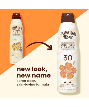 Hawaiian Tropic Weightless Hydration Clear Spray Sunscreen SPF 30 & Sheer Touch Ultra Radiance Lotion Sunscreen SPF 15 8oz - Buy Online on GoSupps.com