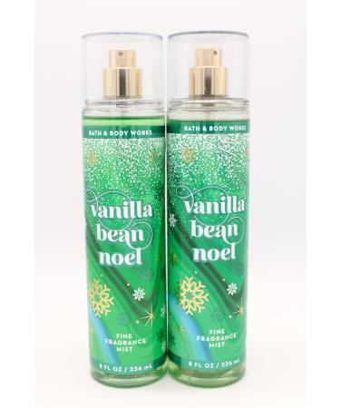 Vanilla Bean Noel Bath and Body Fine Fragrance Mist 8 fl oz each 2 pack