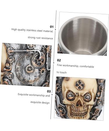 Frcolor Men's 3Pcs Stainless Steel Shaving Set - Foaming Wet Soap Cups & Beard Tool - Durable & Stylish Design - Buy Online on GoSupps.com