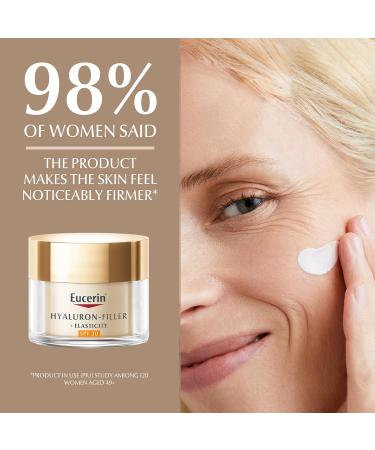 Eucerin Hyaluron-Filler + Elasticity Day Anti-Ageing Facial Care for Mature Skin with SPF 30 and UVA Protection 50ml - Buy Online on GoSupps.com