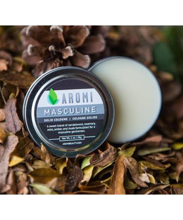Aromi Solid Cologne | Sweet Musk Fragrance Vegan Cruelty-free Powdery Scent Wax-Based Travel Small Men's Gift Alcohol-free Concentrated (Masculine) - Buy Online on GoSupps.com