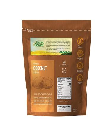 Health Garden Organic Coconut Palm Sugar - Non GMO - Gluten Free - Sweetener Substitute - 7 lbs Pack - Kosher Certified - All Natural - Buy Online on GoSupps.com