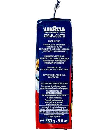 Lavazza Crema e Gusto Ground Coffee 250g - Authentic Italian Blend | Pack of 1 - Buy Online on GoSupps.com