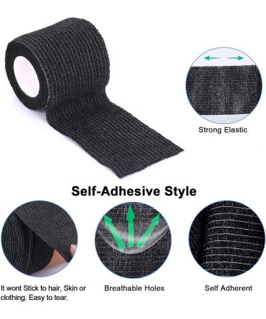 Self-Adhesive Cohesive Wrap Bandage 2 X 5 Yards - 6 Pack for Wrist, Ankle Sprains & Swelling - Buy Online on GoSupps.com