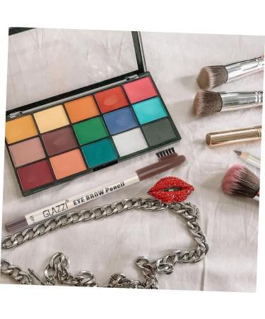 VINTORKY 12pcs Plastic Coffee Eyebrow Pencil with Brush Wood Makeup Tool Pencils Eyebrow Makeup Pen - Buy Online on GoSupps.com