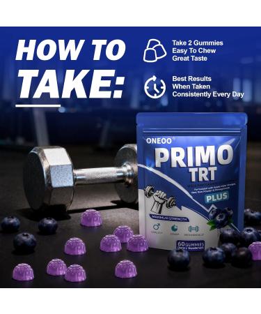 Primo TRT Gummies Official Primo TRT Gummies for Men Maximum Strength Energy Support Primo TRT Male Performance Gummy with Advanced Formula Support Overall Health & Wellness - Buy Online on GoSupps.com