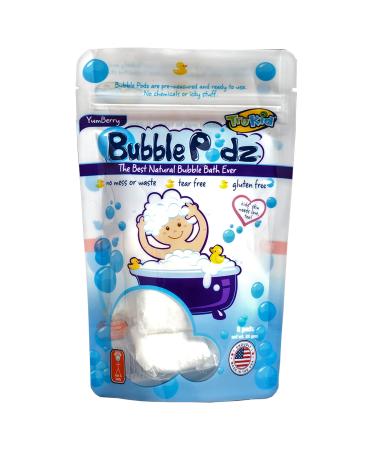 TruKid Bubble Podz Bubble Bath for Baby & Kids  Gentle Refreshing Bath Bomb for Sensitive Skin  pH Balance 7 for Eye Sensitivity  Natural Moisturizers and Ingredients  Yumberry (8 Podz) Yumberry 8 Count (Pack of 1)