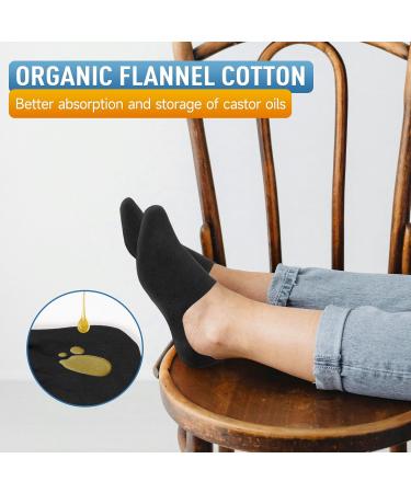 LEEKALOS Reusable Castor Oil Packs for Feet Arthritis Relief & Sparkling Toes | International Shipping - Buy Online on GoSupps.com