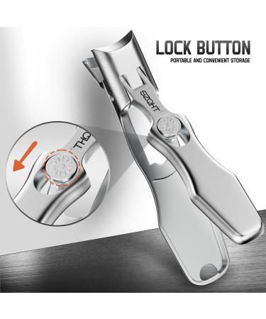 No Splash Design Nail Clippers for Thick Nails | SZQHT Ultimate Grooming Solution | Wide Jaw Toenail Clippers & Stainless Steel Nail Files for Men Seniors Elders - Buy Online on GoSupps.com
