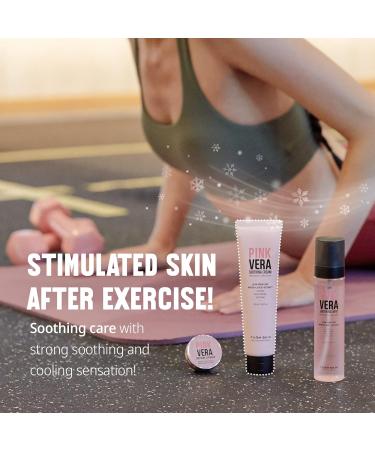 FARMSKIN Superfood Pink Vera Soothing Cream | Post Workout Yoga & Shaving Relief | 3.38 fl. oz - Soothing & Moisturizing - Buy Online on GoSupps.com