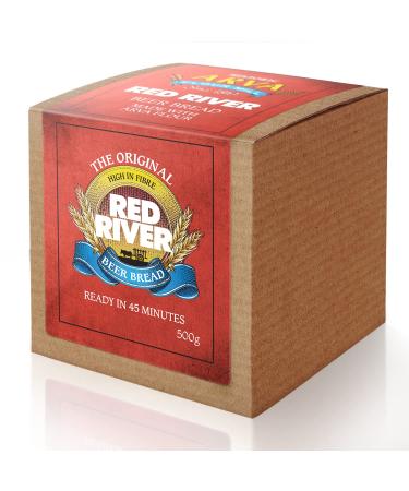 Arva Beer Bread Mix - Just add Beer Carbonated Drink Or Soda (500g) Beer Bread Kit - Ready in 45 Minutes - Gourmet Red River Beer Bread Mixes - No Yeast Easy Baking Batter Dough Red River Cereal Beer Bread