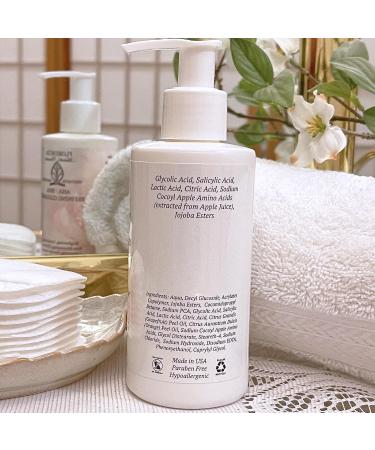 Florencia AHA BHA Refining Cleanser - Gentle Daily Exfoliating Face Wash with Glycolic Salicylic Lactic Acid and Jojoba Beads - Pore Perfecting Facial Cleanser 6 oz - Buy Online on GoSupps.com