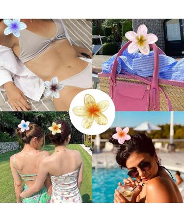 Yeah Boom 6-Piece Flower Hair Clips for Women | Non-Slip Decorative Hair Jewelry & Spiral Clips | Glitter Transparent Claws - Buy Online on GoSupps.com