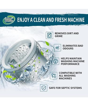 SPLASH SPOTLESS Washing Machine Cleaner - 24 Tablets for HE Top Load and Front Load Washers - Buy Online on GoSupps.com