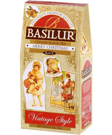  sarcia.eu BASILUR Merry Christmas - black tea Ceylon leaves with the addition of apples ginger and vanilla 85 g 1 pack - Buy Online on GoSupps.com