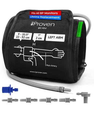 Extra Large Cuff Compatible with Omron Curved Fit 9"-20.5" Inches (22-52CM) XL Replacement Cuff for Big Arms with 6 Connectors