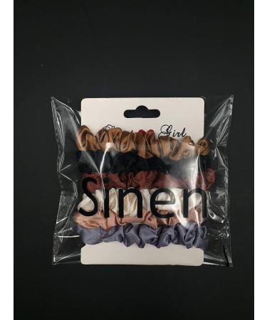 6Pcs Premium Satin Scrunchies - Elastic Hair Bands for Women & Girls | Stylish Ponytail Holders & Hair Accessories - Buy Online on GoSupps.com