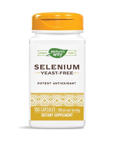 Nature's Way Selenium 200 mcg, L-Selenomethionine, Antioxidant, 100 Capsules (Packaging May Vary) - Buy Online on GoSupps.com