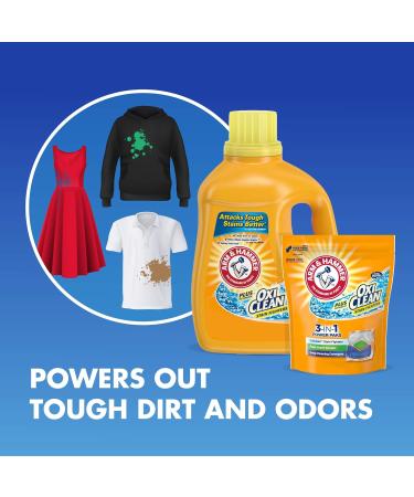 Buy Arm & Hammer Liquid Laundry Concentrate with OxiClean - Fresh Scent 122.5 Fl Oz (Pack of 4) | International Shipping Available - Buy Online on GoSupps.com