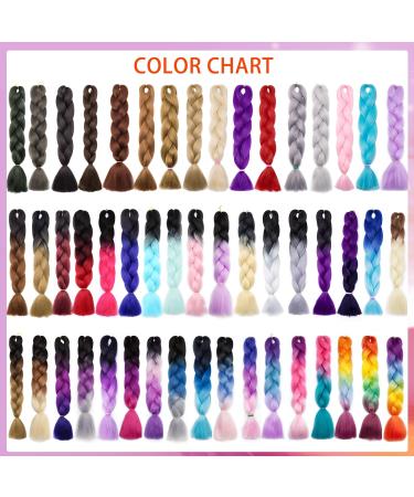 Silk-co 3 Pieces Braiding Hair Ombre Afro Twist Braid Hair Extensions Crochet Box Synthetic Jumbo Braids 24inch 300g-Medium Brown Twist Medium Brown - Buy Online on GoSupps.com