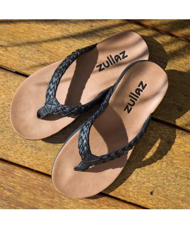Footlogics Zullaz Xanthe Orthotic Flip Flops - Pewter, Size 8 | Stylish & Elegant Women's Sandals with Arch Support - Buy Online on GoSupps.com