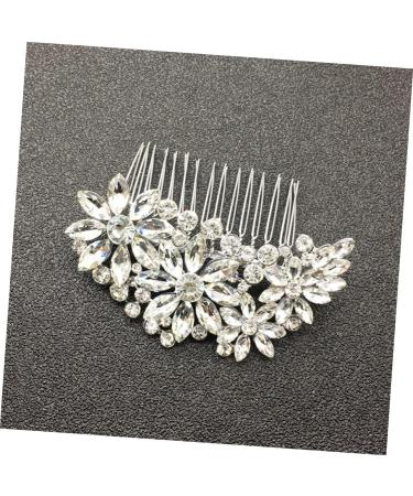 Ipetboom Pearl Wedding Veils Crystal Headpiece Bridal Headpiece Bridal Veil Wedding Hair Clip Rhinestone Hair Clip Bridal Hair Clip Rhinestone Headpiece Tiara Alloy Comb Bride - Buy Online on GoSupps.com