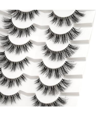3D False Eyelashes Cat Eye Wispy | Natural Reusable Fluffy Faux Mink | Supernatural Heartbeat Style (No.199) - Shop Internationally - Buy Online on GoSupps.com