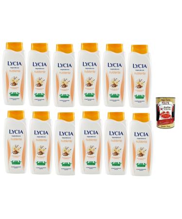 Italian Gourmet E.R. Lycia Nourishing Shower Gel with Shea Butter and Vanilla - Foaming Bath Baths 12 x 750 ml + Italian Gourmet Pulp 400 g