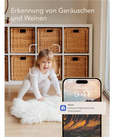 Nooie Baby Monitor WiFi Camera with App 1080p Night Vision Cry & Movement Detection Alexa Compatible - Buy Online on GoSupps.com