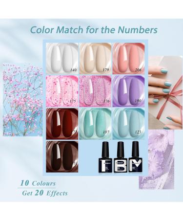 Phoenixy Autumn Gel Nail Polish Kit - 10 Colors with UV/LED Lamp, Base/Top Coat, Glossy Matte Finish - Soak Off, Gift for Women - 25 PCS Set - Buy Online on GoSupps.com