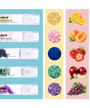 Kukubird Clear Moisturizing Crystal Stone Nourishing Lip Oil - Crystal Pink - Buy Online on GoSupps.com