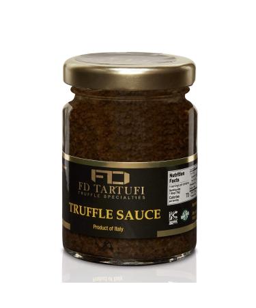 FD TARTUFI Truffle Sauce 80g (2.82oz) - (Tuber Aestivum) Gourmet Food Sauce | Condiments | non gmo | Made in Italy | Mushrooms | Truffles | Kosher