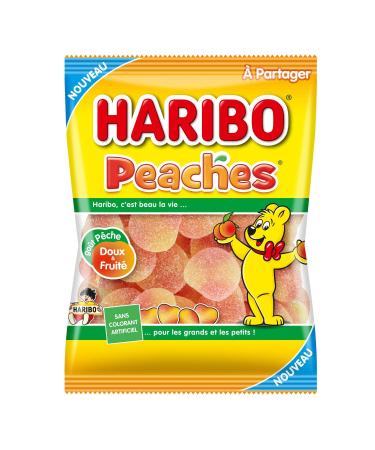 Haribo Peaches Candy Peach Flavor, 250g