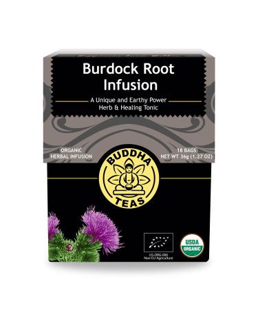 Buddha Teas Organic Burdock Root Tea - OU Kosher, USDA Organic, CCOF Organic, 18 Bleach-Free Tea Bag