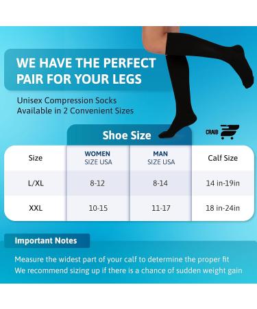 Buy Knee HI 15-20 mmHg Compression Socks for Women & Men | Soft Non-Slip Perfect for Travel & Sports - Buy Online on GoSupps.com