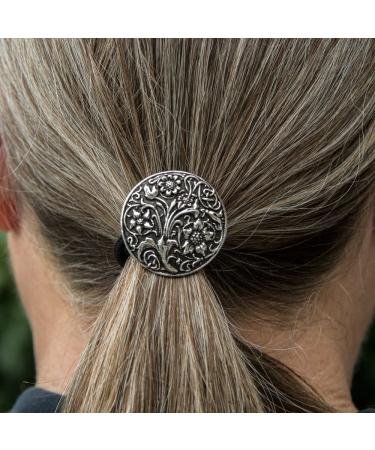 Ponytail Holder Hair Accessory | Women's Hair Tie | Wildflowers Design | Handcrafted in USA by Oberon Design - Buy Online on GoSupps.com